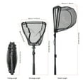thumbnail image 6 of Jercoda 37.4in Portable Fishing Net with Handle, Adjustable Fishing Net Fish Landing Net with Telescopic Pole Handle, 6 of 12