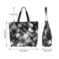 thumbnail image 5 of Sigee Seamless Pattern With Skulls for Large Capacity Shopping Bag with Inner Pocket, Women's Shoulder Bag Handbag, 5 of 8