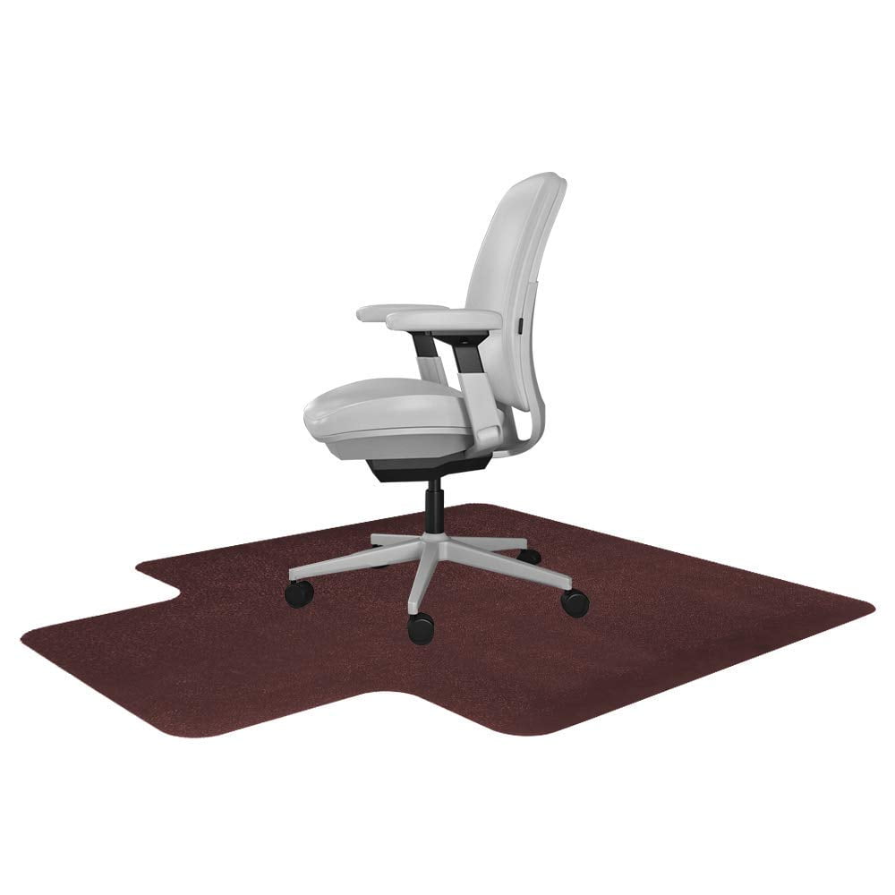 Protector Floor Desk Chair Mats for Home Office Black Chair Mat for Hard Floors 48x36 Vinyl Chair Mat with Lip for Carpeted Floors Lipped 