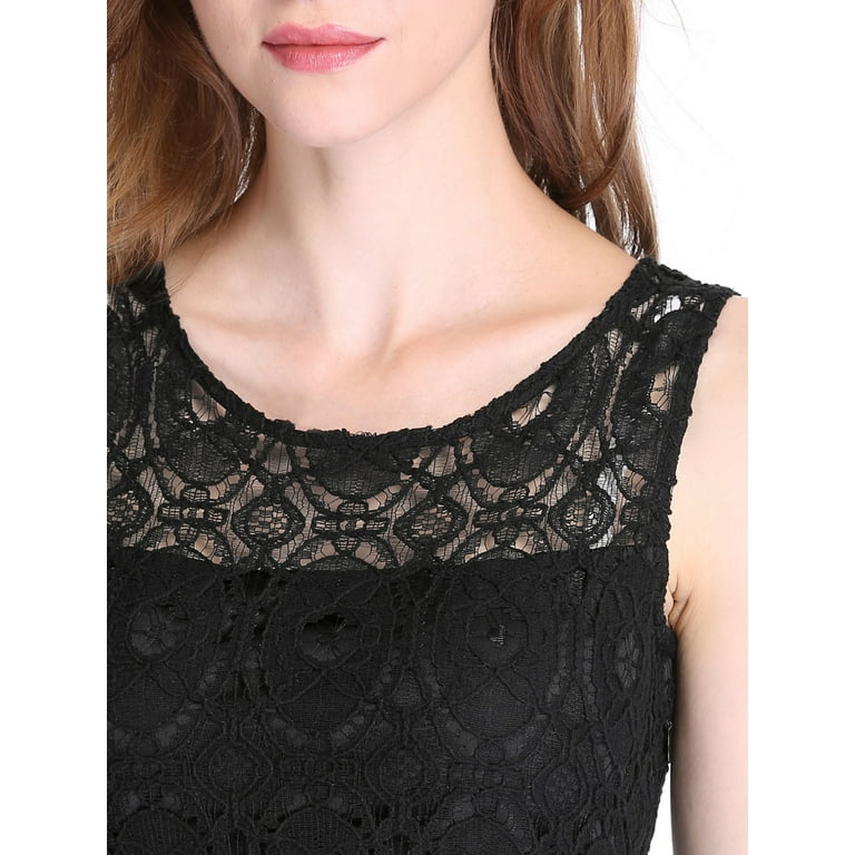 Lace yoke floral flare dress 2025