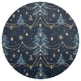 thumbnail image 3 of Ryvnso Tree Christmas Star Round Plate Mats Dining Table Placemat Set of 4 for Holiday Decoration, 3 of 7