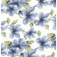 thumbnail image 4 of Serafina Home Botanical Blue Floral Blackout Curtains 84 Inches Long: Room Darkening Light Blocking Noise Cancelling Blocking Polyester with Grommets for Living Room, Bedroom, Dining Room,, 4 of 6