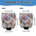 thumbnail image 3 of Microfiber Car Wash Gloves With Chenille & Polyester Terry Scratch-Free Cleaning Elastic Cuffs Soft-colored Flowers, 3 of 8