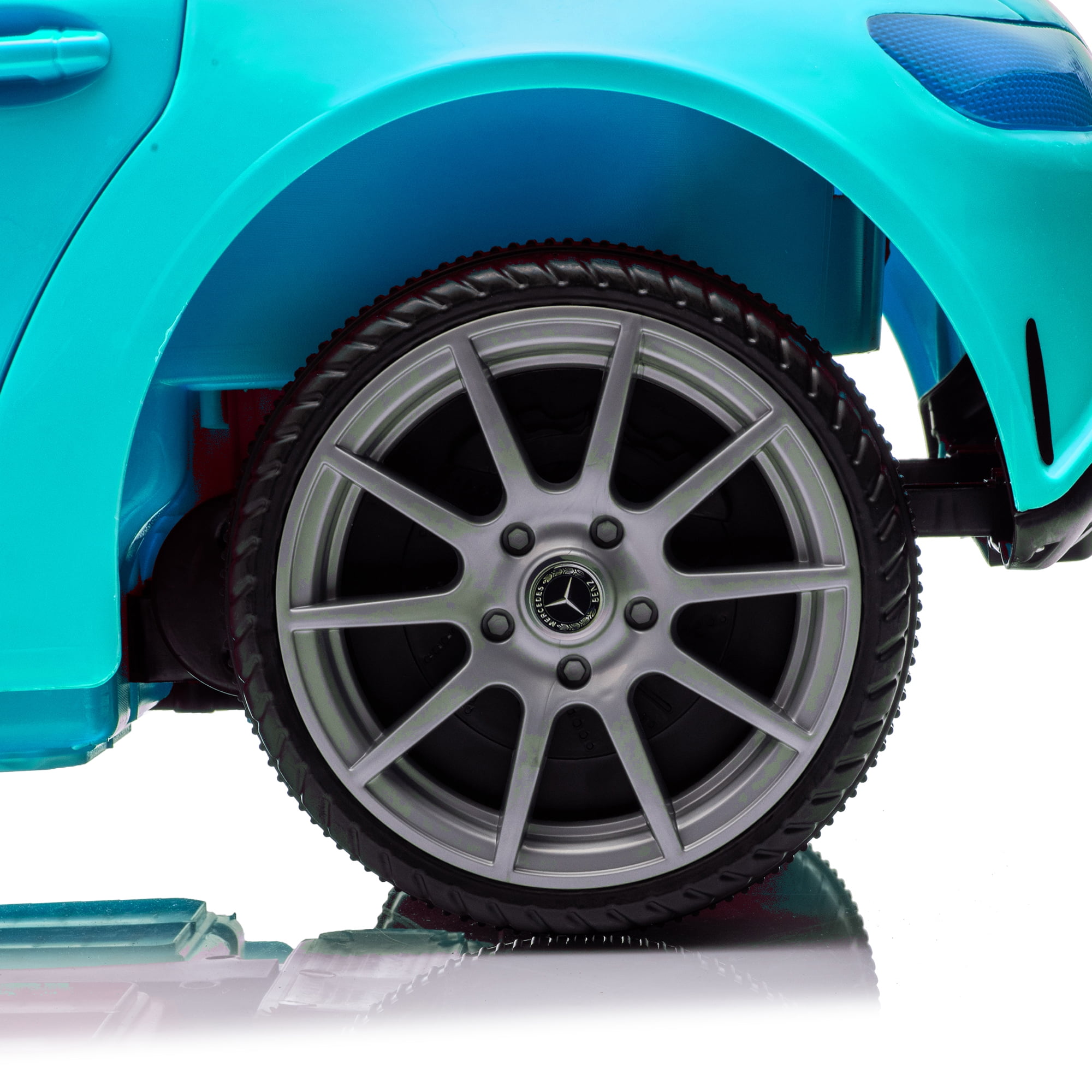 Licensed Benz CLS 350 12V Electric Ride on Toys with Bluetooth Music, LED Lights, Spring Suspension, Power Car Wheels, Electric Car for Kids with Parent Remote Control (Blue)