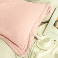 thumbnail image 2 of NTBAY 3 Piece Velvet Twin Duvet Cover Set with Zipper Closure and Corner Tie, Ultra Soft and Luxury Comforter Cover Set, 68"x90", Pink, 2 of 5