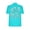 Light Blue, variant on WREESH Womens Fashion T-Shirts Summer Comfortable Round Neck Printing Short Sleeve Tops Blouse T-Shirt Pullover Red