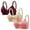 Red, variant on WREESH 3 Pack Push-Up Bra Adaptive Bra Women Embroidered Glossy Comfortable Breathable Bra Underwear No Rims Lift Padded Bra Underwear Beige