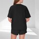 thumbnail image 4 of Karight 2 Piece Outfits Women Casual Soft Loungewear Short Sleeve Drop Shoulder Tops with Shorts Pj Sets Sleepwear Suits, 4 of 7