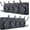 Black Plate & Black Hook, variant on Coat Rack Wall Mounted - 38.3'' Long, Wooden, Heavy Duty, Rustic Coat Hooks for Wall, Wall Coat Rack with 10 Triple Hooks for Hanging Clothes, Jacket, Hat(Weathered White)