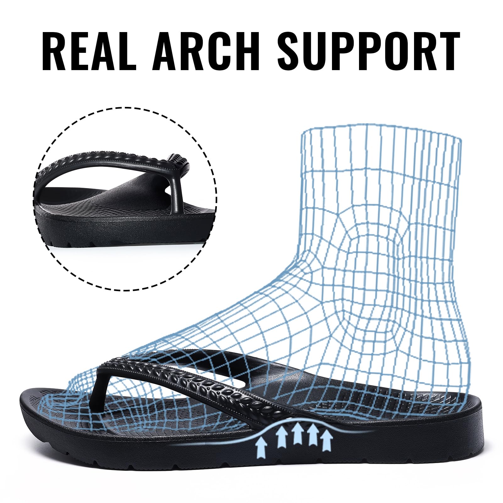 Comwarm Women's Flip Flops with Arch Support photo 3