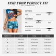 thumbnail image 2 of Athletic Shorts for Women, Blue Kyanite Seam Womens Shorts High Waisted Sport Running Workout Gym, 2 of 8