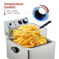 thumbnail image 3 of Soonbuy 10 L x 2 /10 Qts x 2 Deep Fryer, Adjustable Temperature Control, with Basket, 3 of 5