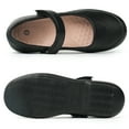 thumbnail image 2 of JABASIC Girls Mary Jane School Uniform Shoes Comfortable Dress Flats (13,Black), 2 of 7