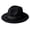 Black, variant on Mens Warm Fedoras Felt Trilby Hat Vintage Panama with Short Brim Winter Bowler Outdoor British Jazz Costume Headwear