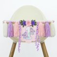 thumbnail image 4 of Banner para silla alta DCJHFJ hecho a mano con mariposas para primer cumpleaños, 4 of 8