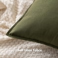 thumbnail image 2 of Home Creative Sofa Spring Linen Cushion Cover Set 2-Piece Olive Green Pillowcase Morn, 2 of 5