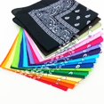 thumbnail image 5 of Unisex Cotton Paisley Tie-Dyed Square Bandana Headscarf, Vintage Breathable Pocket Square Hairband Hip Hop Face Mask Neck Wrap for Daily Fashion Styling, 5 of 5