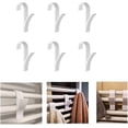thumbnail image 1 of 6 Pieces Universal Towel Radiator Hook - Plastic, White, 1 of 5