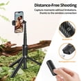 thumbnail image 2 of Trípode para selfies ATUMTEK 55 con control remoto Bluetooth, color negro, 2 of 8