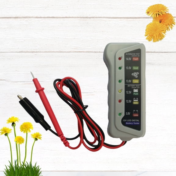 GOOHOCHY 12V Practical Digital Battery Tester Charging System Analyzer Battery Monitor Measurer