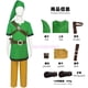 thumbnail image 2 of Disfraz de Cosplay de Link de Skyward Sword, uniforme verde, pantalones, sombrero, guantes, capa, ropa para niños, trajes de Halloween, 2 of 5