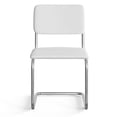 thumbnail image 5 of Pemberly Row Contemporary Fabric Side Chair (Set Of 2) in White, 5 of 5