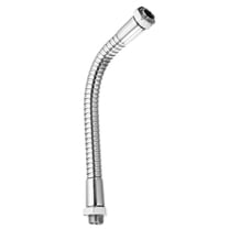 Uxcell 5.9" Universal Gooseneck Hose, 1 Pcs M10 Fine Thread Metal Hose Flexible Arm Soft Tube Extension, Silver Tone