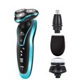 thumbnail image 1 of Afeitadora El&eacute;ctrica,Rasuradora Recargable El&eacute;ctrica para Hombre Rotativa,Afeitadora Recargable Multifuncional Rotativa con Cuchillo de Barba Tres en Uno Recortadora de Melena (A, 1 of 7