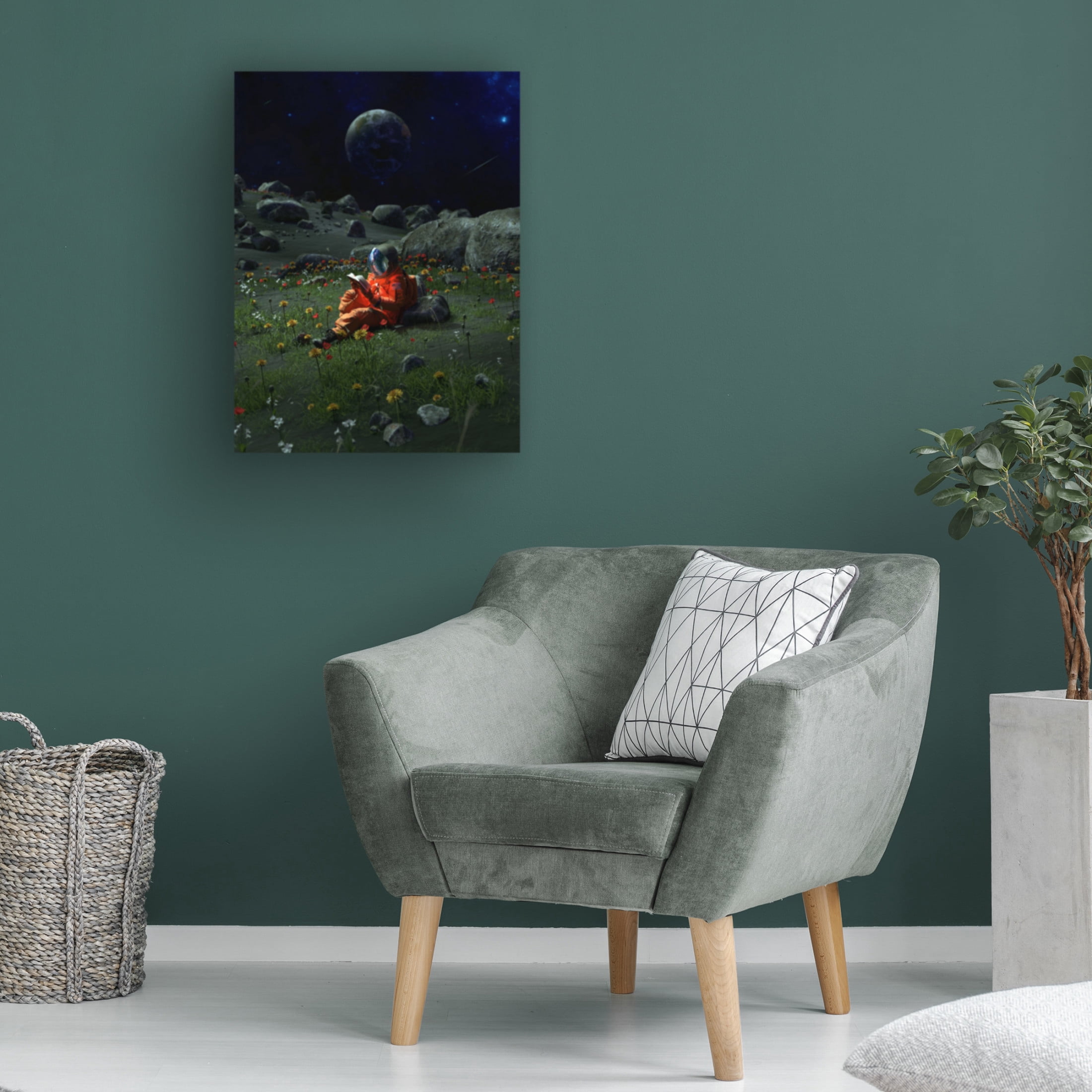 Canvas Wall Art - Francis Minoza 'Chapter Ix' Wall Art for Living Room, Bedroom, or Office Décor by Trademark Fine Art - 35 x 47 Inches