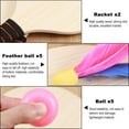 thumbnail image 4 of SHOWERORO 5 Balls Beach Badminton Racket Set Wood for Elderly, 4 of 7