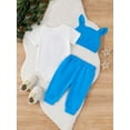 thumbnail image 5 of Elippeo My First Easter Baby Girl Boy Outfit Bunny Romper Bodysuit Pants Bunny Ear Hat 0 3 6 9 12 18 Months Summer Clothes Set, 5 of 10