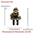 thumbnail image 7 of DefiDgd Dwarf Garden Stakes,Acrylic 2D Flat Gnome Ornament for Outdoor Pathway Yard Lawn Pot Plant Decorative Accessories(C), 7 of 7