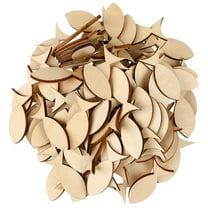 50pcs Khaki Mini Fish Cutouts Unfinished Wood DIY Accessories for Craft Projects and Home Decor
