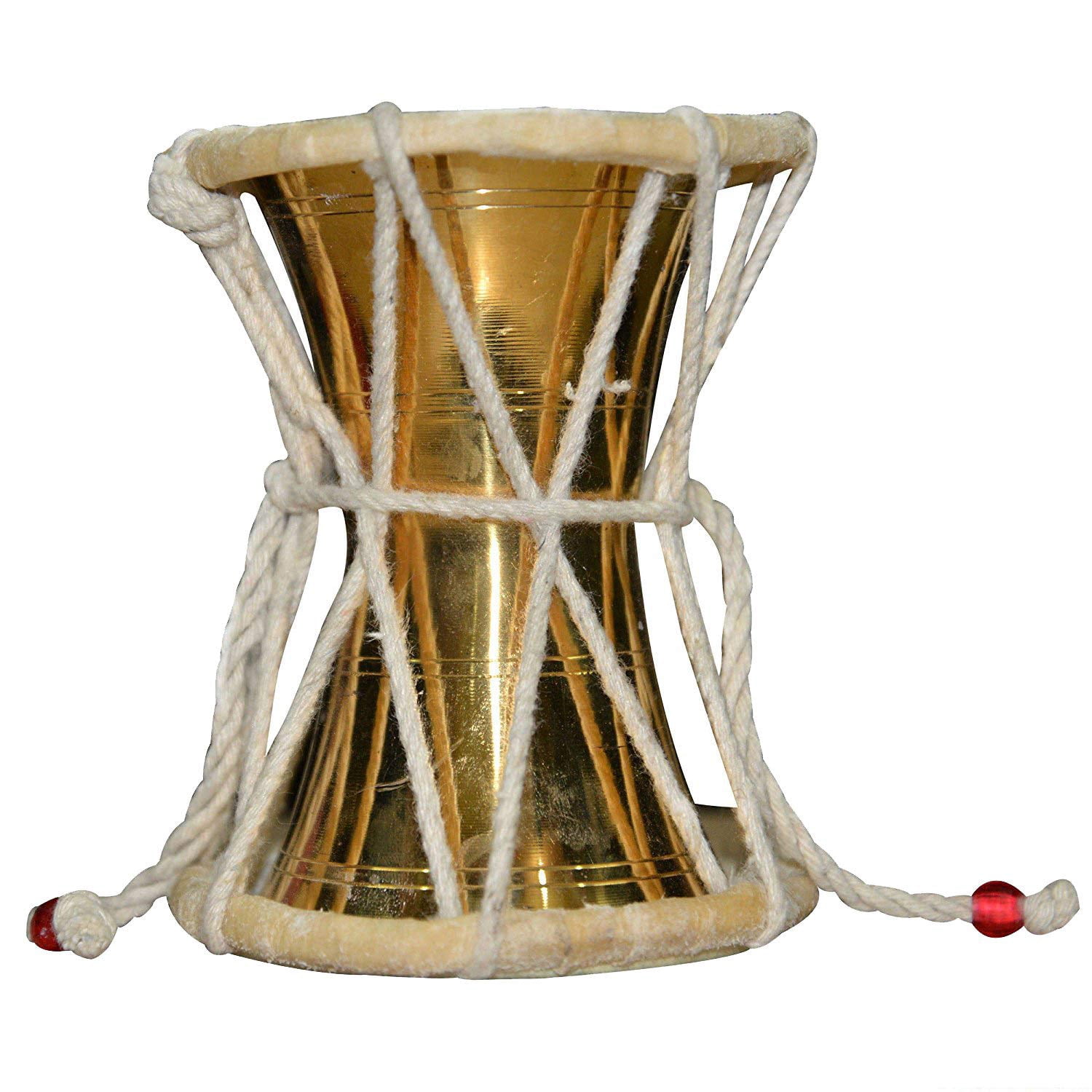 Naad Hand Percussion Kirtan Deru/Damru Handmade Indian Musical Instrument 2023 - Polished