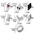 thumbnail image 2 of Juego de anillos de anime, anillos ajustables, accesorios para disfraces de cosplay, colección de juguetes, regalos para fanáticos del anime., 2 of 7