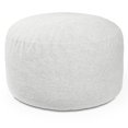 thumbnail image 2 of Jaxx Saxx Shearling Faux-Lamb 4 Ft Large Round Bean Bag, Cloud, 2 of 4
