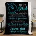 thumbnail image 1 of Fancy to My Dad from Daughter Flannel Fleece Throw Blanket 60"x50", Grateful Love Birthday Gift Throws Blankets, Happy Father's Day Present for Sofa, Super Cozy Lightweight Father Gifts Idea Style 6, 1 of 12
