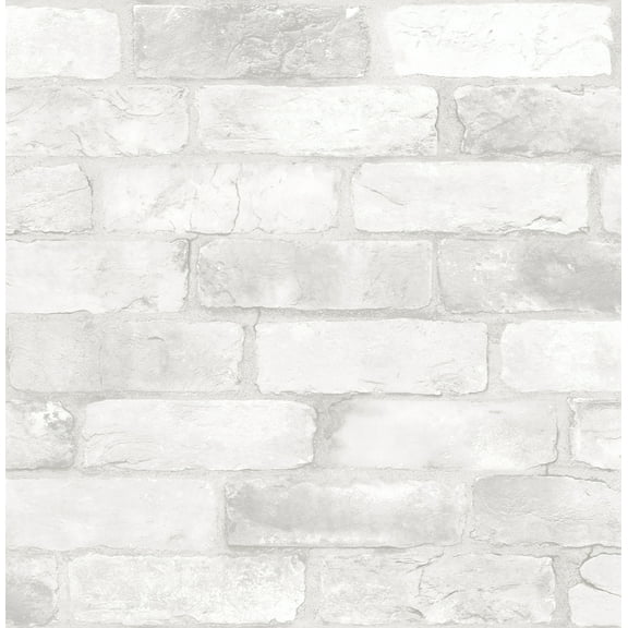 Brewster Cody Light Grey Reclaimed Bricks Wallpaper