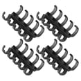 thumbnail image 4 of Anillos de encuadernación con capacidad para 60 hojas de papel, grosor de encuadernación de 11 mm, escritura libre, fácil uso, suministros de oficina, negro transparente, 4 of 5