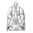 thumbnail image 2 of Abstract Coral Reef Sea Turtle Canvas Bookbag – Durable Travel Backpack with Nautical Design, Comfortable Carrying, Large Capacity, and Anti-theft Features for Outdoor Activities and Short-Term Travel, 2 of 3