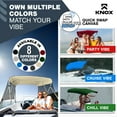 thumbnail image 4 of Knox T46E-Z4 91-96 in. Universal 4 Bow Bimini Top with Storage Boot for Boats, Sand, 4 of 7