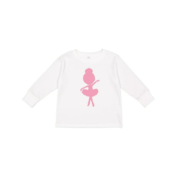 Inktastic Little Ballerina Girls Long Sleeve Toddler T-Shirt