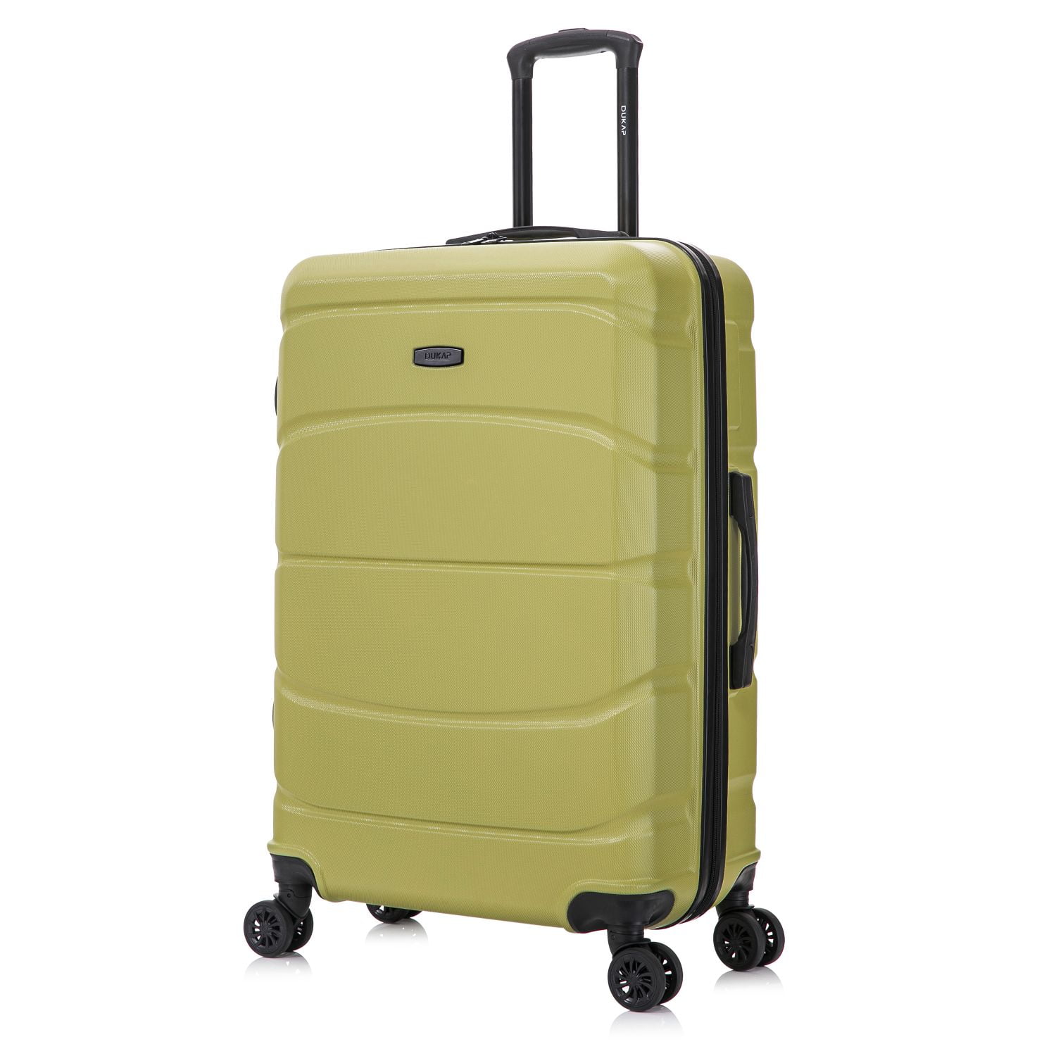 DUKAP SENSE 28" Hardside Lightweight Checked Luggage with Spinner Wheels, Handle and Trolley, Green