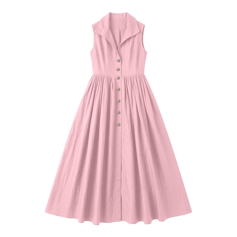 pink button down midi dress Vestido Ophelia Button Down Midi Shirt - Rubor