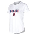thumbnail image 2 of Women's-Concepts Sport  White Boston Red Sox Infuse Lightweight Slub-Knit Top, 2 of 8