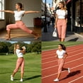 thumbnail image 3 of LIaqionyy Plus Size Capri Pants for Womens High Waisted Stretchy Casual Workout Golf Cropped Trousers Pant with Pockets, 3 of 8