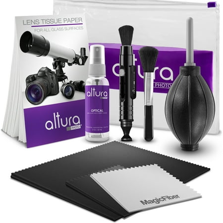 Altura Photo Professional Cleaning Kit for DSLR Cameras and Sensitive Electronics Bundle with 2oz Altura Photo Spray Lens and LCD (Best Camera Lens Cleaning Kit)