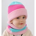 thumbnail image 4 of Yoyauz Kids Winter Hat Thermal Knit Scarf Beanie Elastic Neck Leggings Set Teen Youth Boy Girl Outdoors, 4 of 6