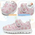thumbnail image 6 of Psesaysky Strawberry Rabbits Pink Velcro Sneakers Light Breathable Non Slip Durable Sports Shoes for Little Girls Size 11-15, 6 of 7
