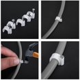 thumbnail image 4 of 100 Stycken Elektrisk Kabelbygel, Elektrisk Kabelfixering, Elektrisk Kabelband, Väggkabelband, Kabelklämmor (6mm), 4 of 5
